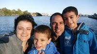 Moez Ben Haj Hmida with family
